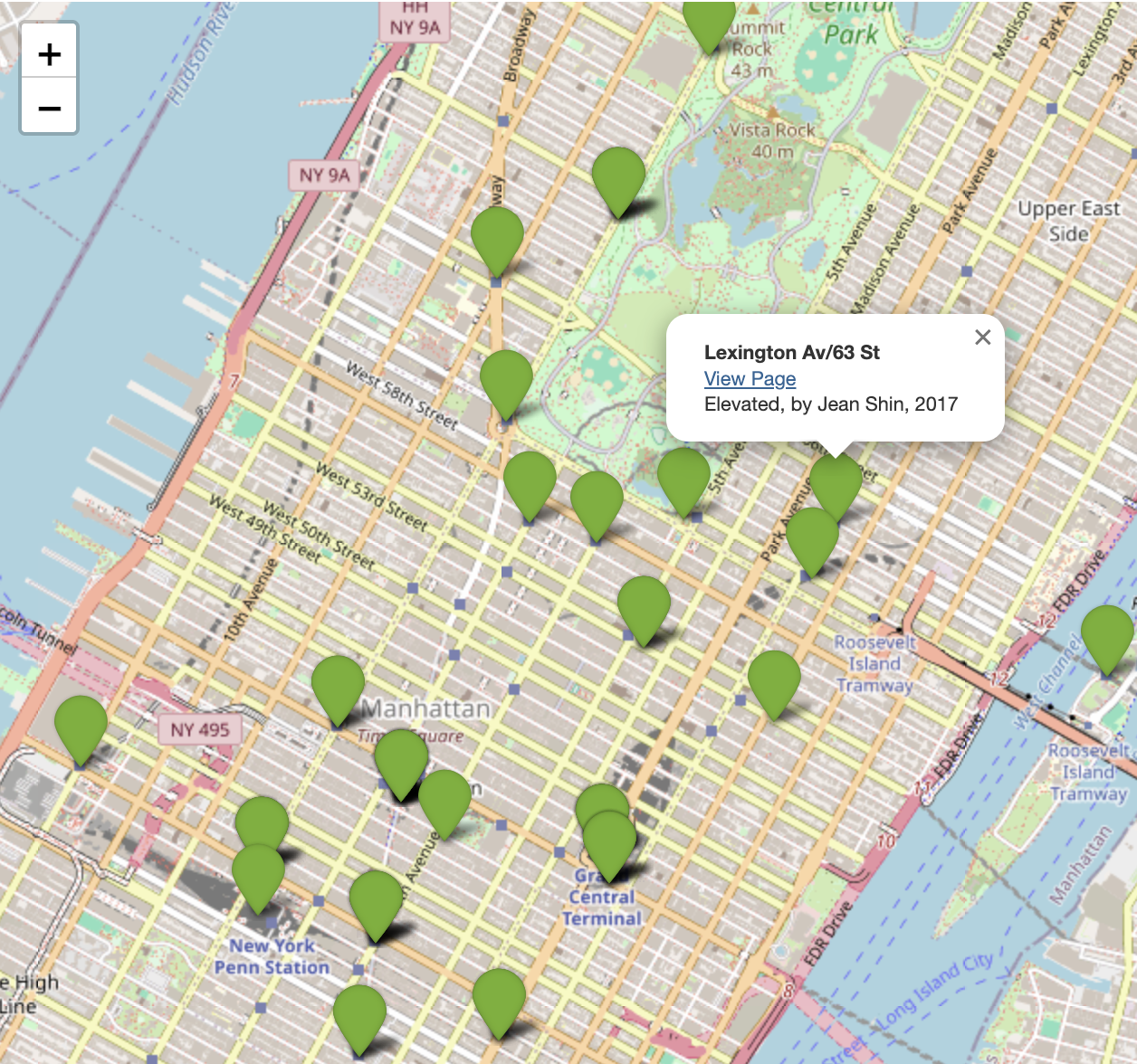 Œuvres d'art des stations de métro de NYC